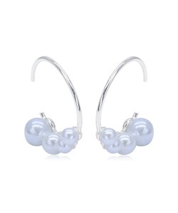 Pretty Pearl Silver Stud Earring STS-6124